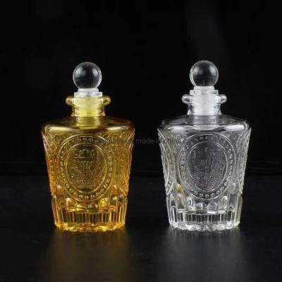 Home Decor Round Aroma Reed Diffuser Glass Bottle with Cork Stopper