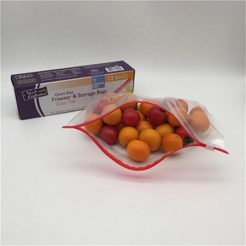 Factory Wholesale BPA Free Waterproof Leakproof Food Storage Sldier Plastic Packaging Bag