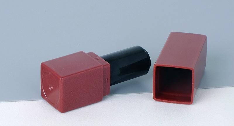 Hot Sale Empty Custom Square Red Makeup Containers Lipstick Tube Metal Lipstick Tube