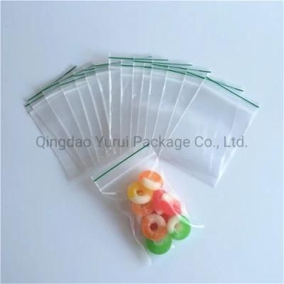Leakproof Snack Size Single Grip Zip Lock Freezer Food Packing Storage Poly Bag with Easy Open Tabs