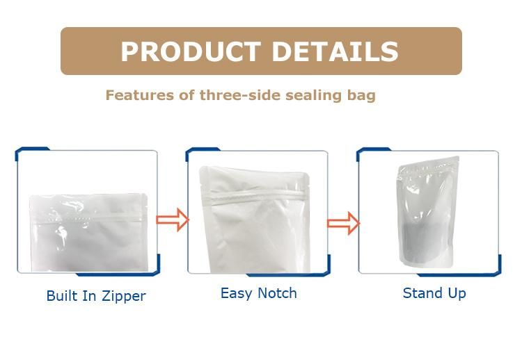 Matt White Custom Style Unique Cellophane Tea Packaging