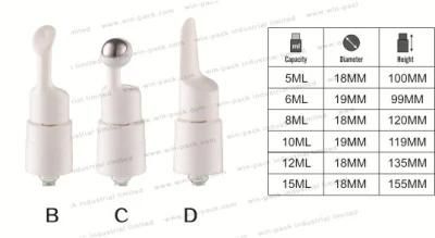 Winpack Manufacturer Sell White Plastic 5ml 8ml 12ml 15ml Injection Bottle with Clear Cap