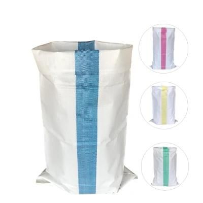China Supply 25kg 50kg White PP Woven Wheat Flour Bag