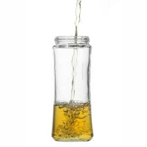 Portable Safe Empty Clear Round Practical Glass Food Jar 100ml 250ml 500ml