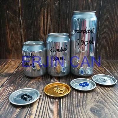 Erjin Standard Stubby 237ml 250ml 300ml 310ml 330ml 333ml 350ml 355ml 375ml 440ml 473ml 500ml Aluminum Can Producer