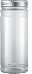 55*150 mm Plastic PP Pet Aluminum Cap Customizable Transparent Packaging Bottle Jars for Water Perfume Oil