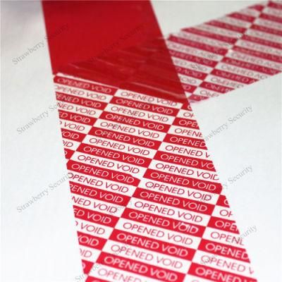 Temper Proof Security Void Opened Sealing Tape