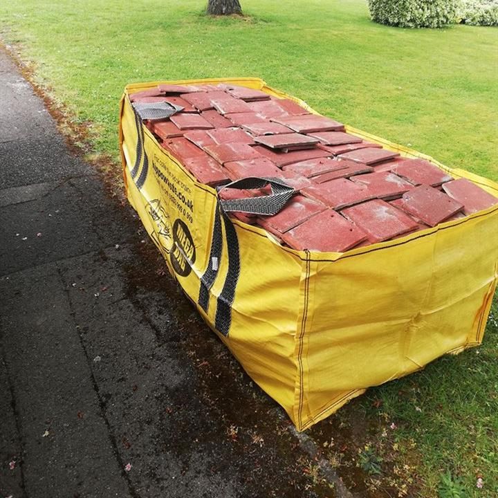 Skip Bag 3 Yards Big Bag Rubbish Construction Waste Timber Plaster Metal Bag Dumpster Skip Bag