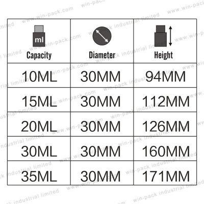 Winpack China Supplier Cosmetic Airless Lotion Bottle 15ml with Pump