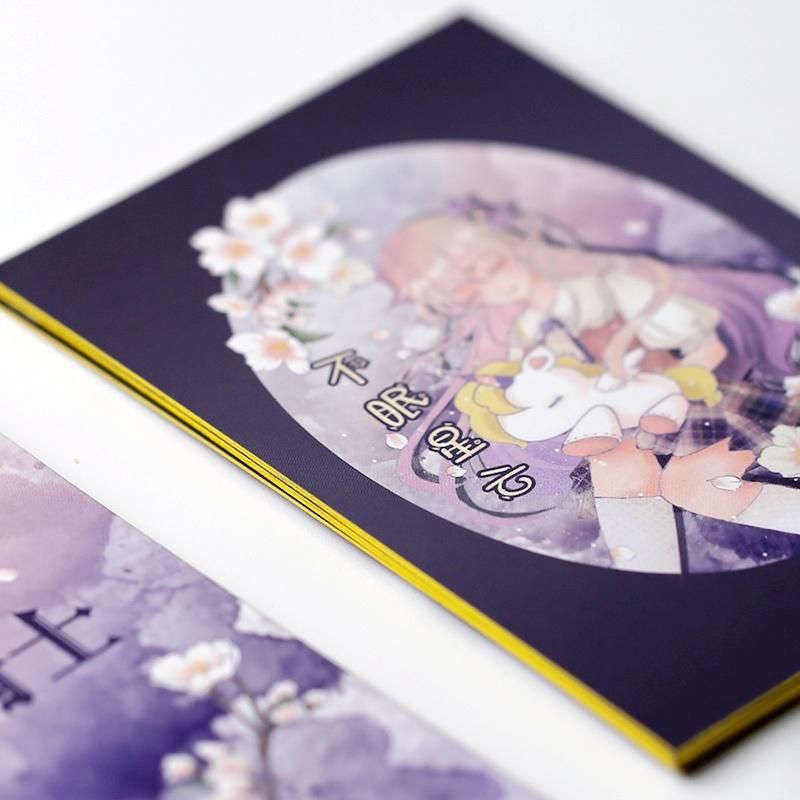 Custom Special Design Gold Edge Printed Paper Hang Tag