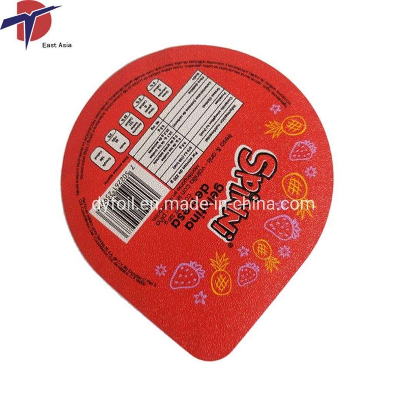 Food Grade Aluminium Lids for PP Yogurt Cups