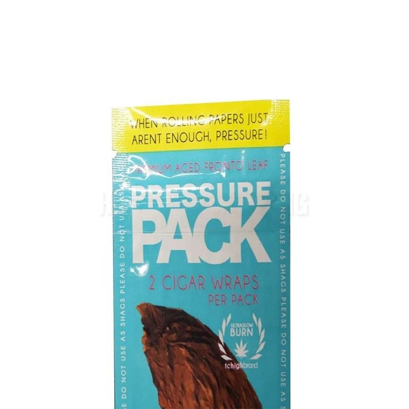 Custom Printing Zipper Closure Tobacco Leaf Herbal Packaging Bags