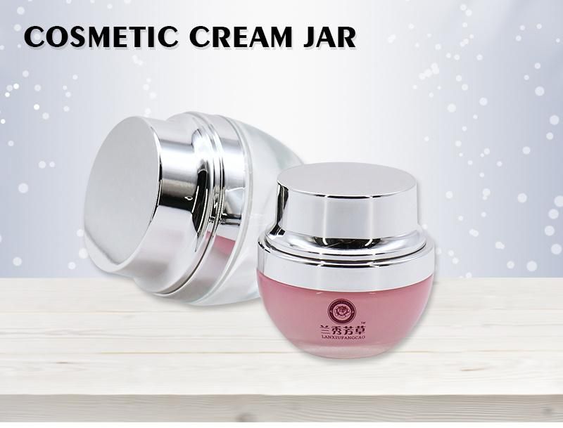 New Design 20g 50g Transparent Pink Cream Glass Jar