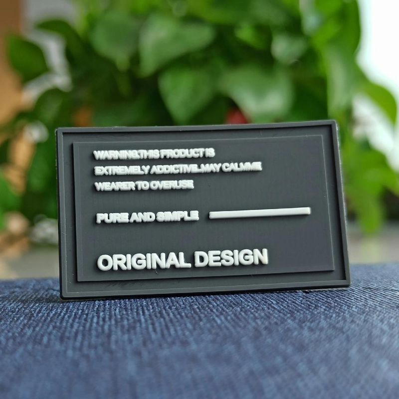 New Fashion Customized 3D Logo Embossed Soft 3D PVC Patch