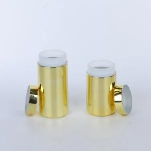13oz HDPE Silver Plastic Chrome Bottles for Supplement Package Container