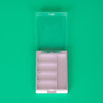 Manufacturer Custom Empty Eye Shadow Palette Package 4 Hole Empty Clear Eye Shadow Palette