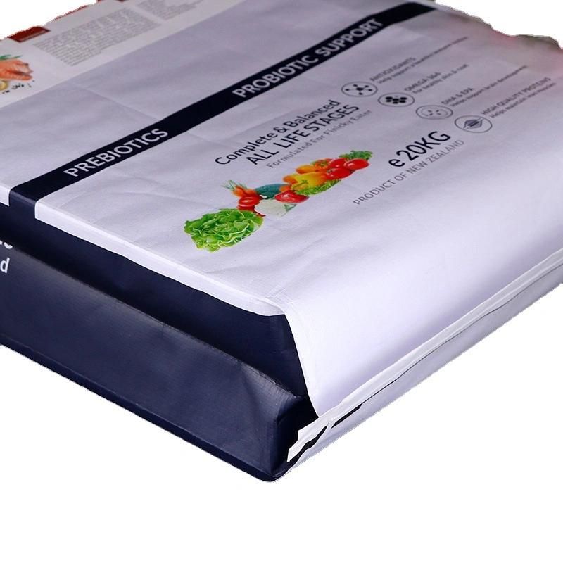 Cat Litter Clean Recyclable BOPP Laminated PP Woven Plastic Cat Litter Bag