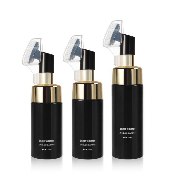 China Supplier 200ml 300ml Plastic Skincare Packaging Pet Container Face Cleaning Facial Foaming Bottle Foam Bottles for Man