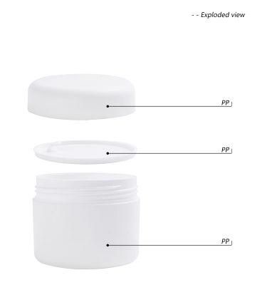 30ml 50ml Round PP Plastic Cosmetic Containers