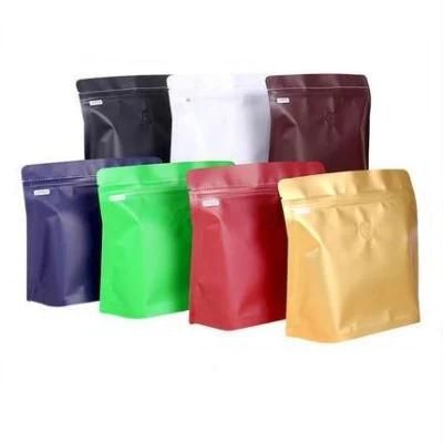 Custom Diamond Coffee Bag 250g Pocket Zipper Pouch