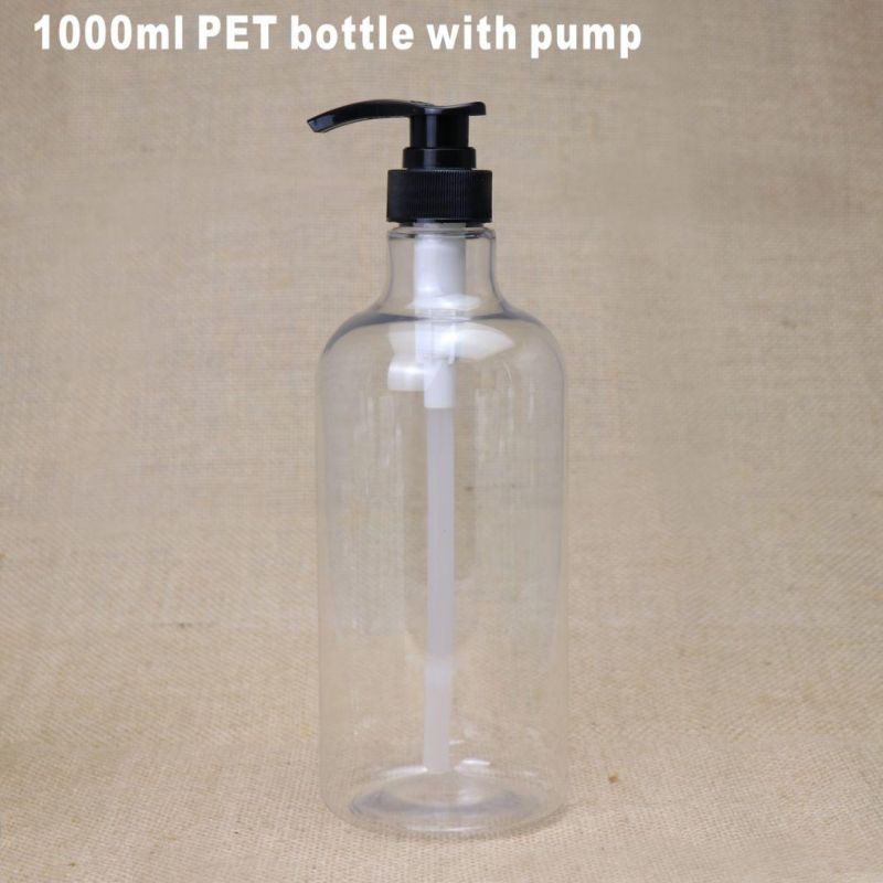 16oz 500ml Pet Clear Clean Alcohol Gel Hand Sanitizer Bottle with Pump Ready Stock