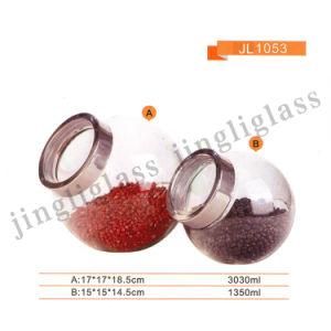Round Shaped Storage Jar / Food Storage Glass Jar