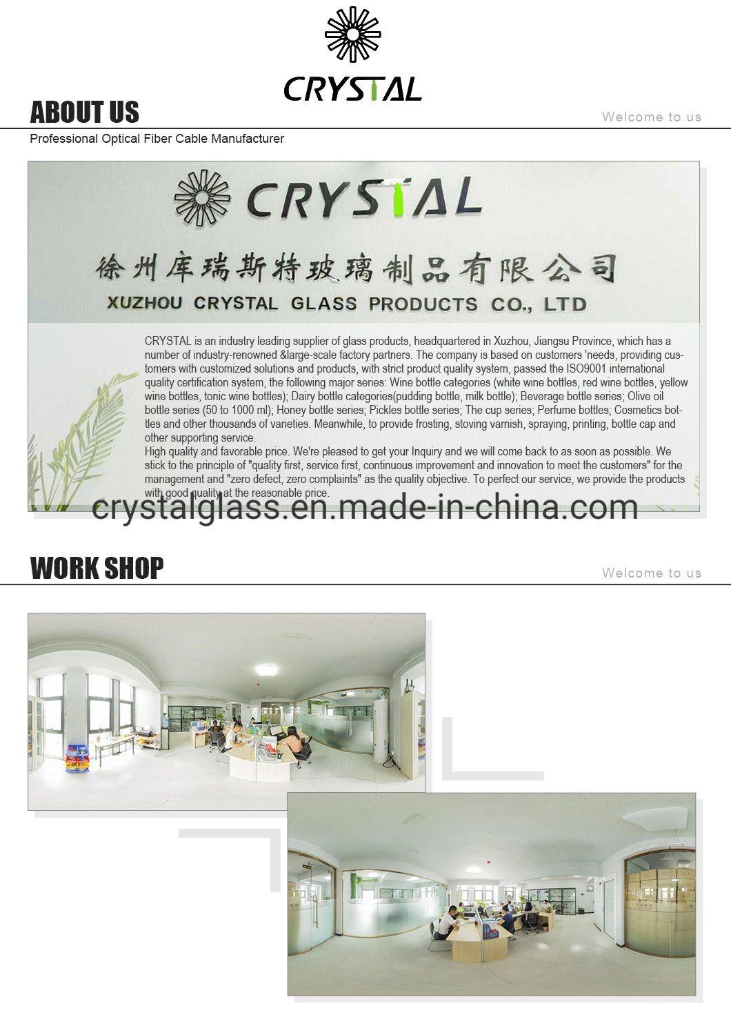 Customized Printing Glass Bottle for Mineral Water Drinks with Airtight Cap 1000ml