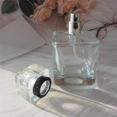 Luxury Recyclable 100ml Transparent Glass Perfume Bottle