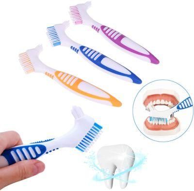 Double Sided Denture Cleaning Brush for Denture Care