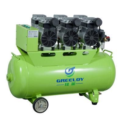 Oil Free Silent 90L 2400W Dental Use Air Compressor