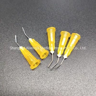 Dental Disposable Pre-Bent Irrigation Needle Tips Orange 25g