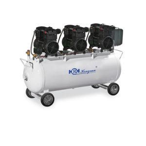 Ricky Pistion Two Cylinder Three Motors Oilless Air Compressor for Dental Chairs
