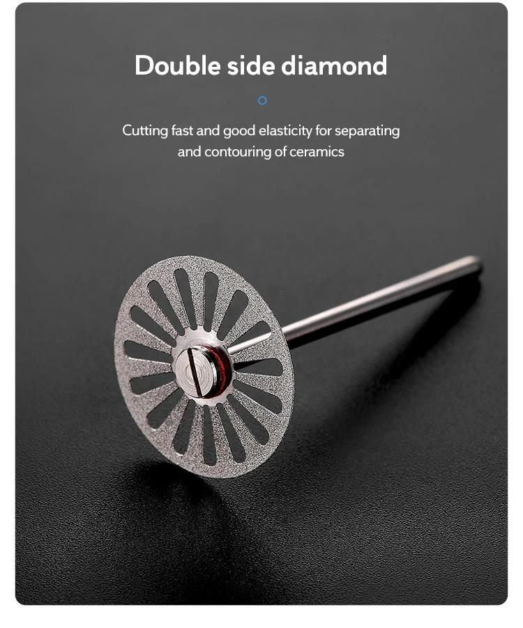 Azdent Dental Lab Thin Diamond Disc Cutting Double Side Disk Tool for Polisher Machine