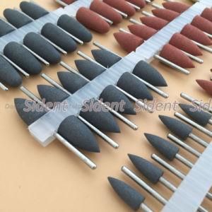 Dental Lab Silicone Rubber Polishers Diamond Polishing Burs