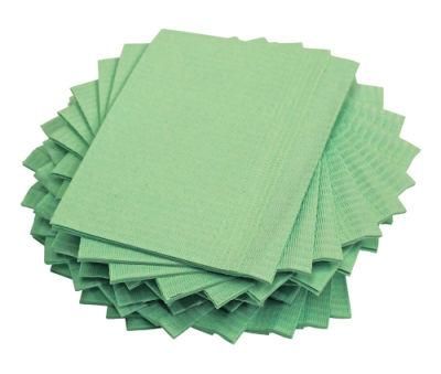 Cheap Price Disposable Colorful Dental Bibs 2ply Tissue and 1ply PE Disposable Bib CE Approved