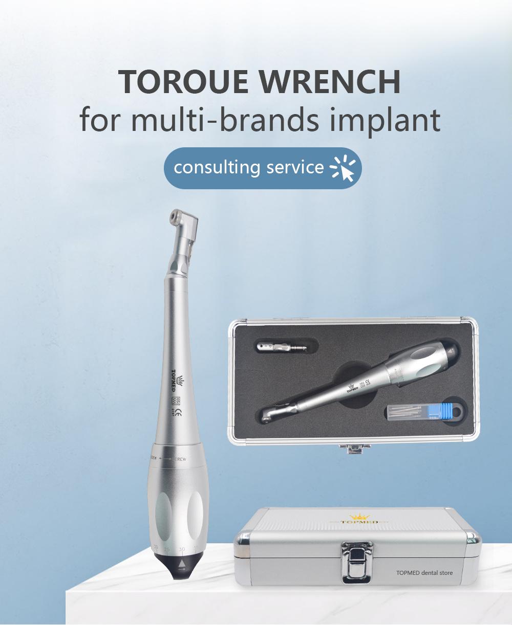 Scewdriver with Top Aluminum Material Medical Tools Torques Implant Wrench