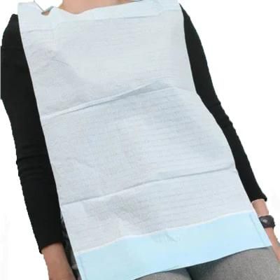 Medical Supply Nursing Home Use with Pocket Tissue Poly Disposable Adult Bib Dental Apron Bib