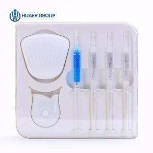 Teeth Whitening&prime;s Home Kit 6bulbs LED Lamp Remineralising Gel Syringe