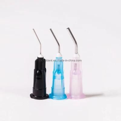 Disposable Dental Pre-Bent Needle Tips/Dental Flow Needle Tip/Dental Ethcing Tips