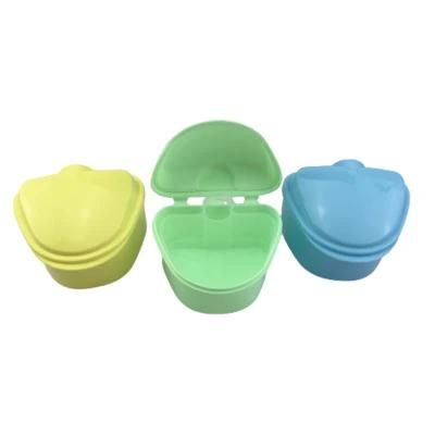 Dental Plastic Cleaning Container Box for Retainers, Dentures, Mouth Guard