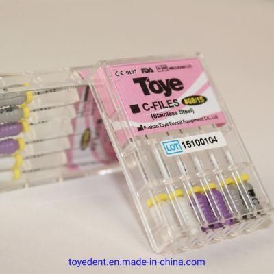 Medical Stainless Steel Catheterization C+ Files Dental Root Canal Treatment Files