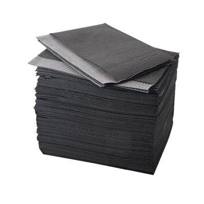 Wholesale Surgical Consumable Apron Patient Bibs Black Waterproof Medical Dental Bibs Disposable for Adult