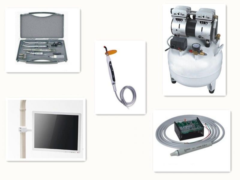 Economic Model Dental Chair with LED Sensor Lamp