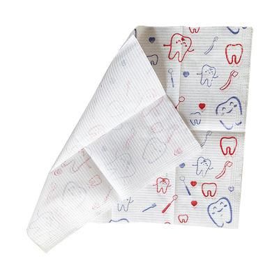 Medical Consumables 33X45cm Colorful Dental Bibs Disposable for Dental Clinic