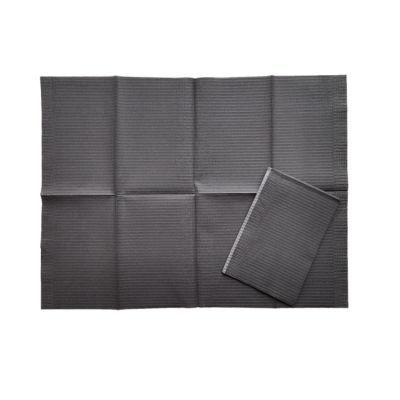 3ply Medical Waterproof Dental Bibs Black for Patients Dentist