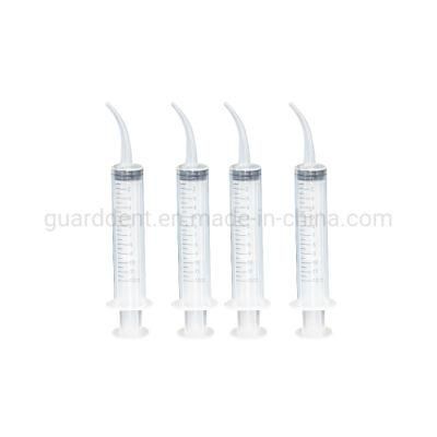 Disposable Medical 12ml Curved Tips Plastic Utility Irrigation Syringes with CE for Oral &amp; Animal Feeding Use