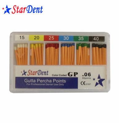 Hot Sale Stardent Gutta Percha Point (06 taper) Dental
