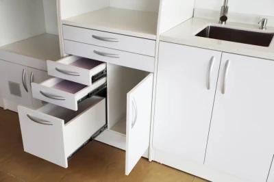 Customized Dental Medical Furniture Cabinet with Sink and Drawers Metal Stainless Steel Dental Cabinet Dental UV Cabinets
