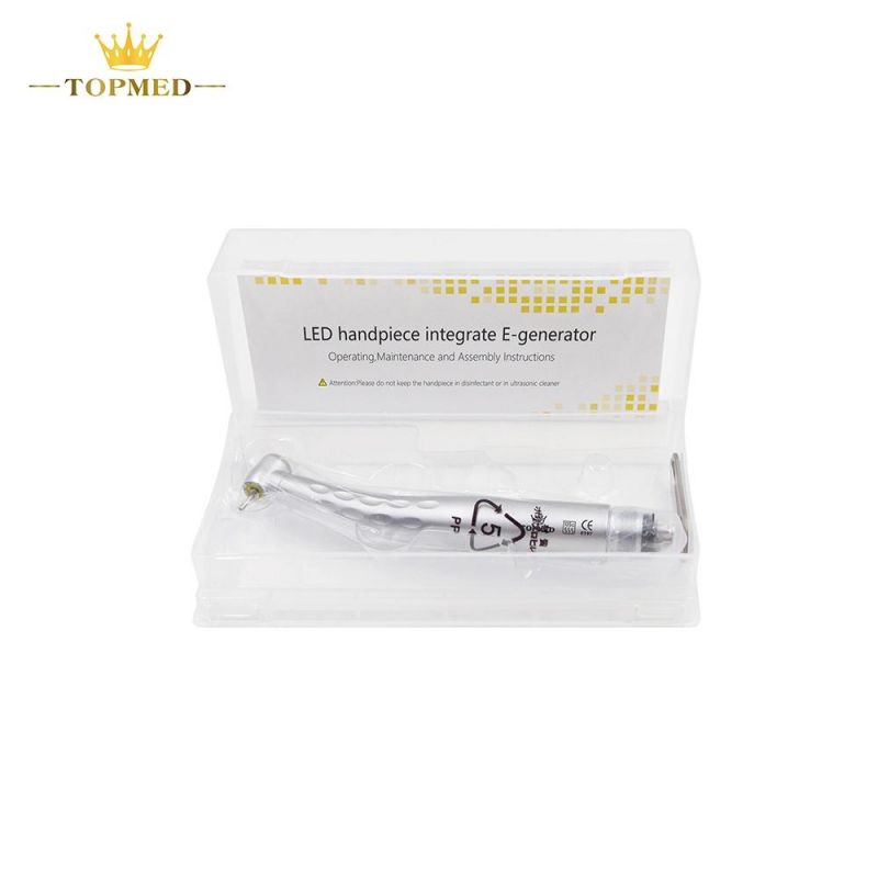 Medical Equipment Dental Instrument with Quick Coupling 5 LED Dental High Speed Handpiece