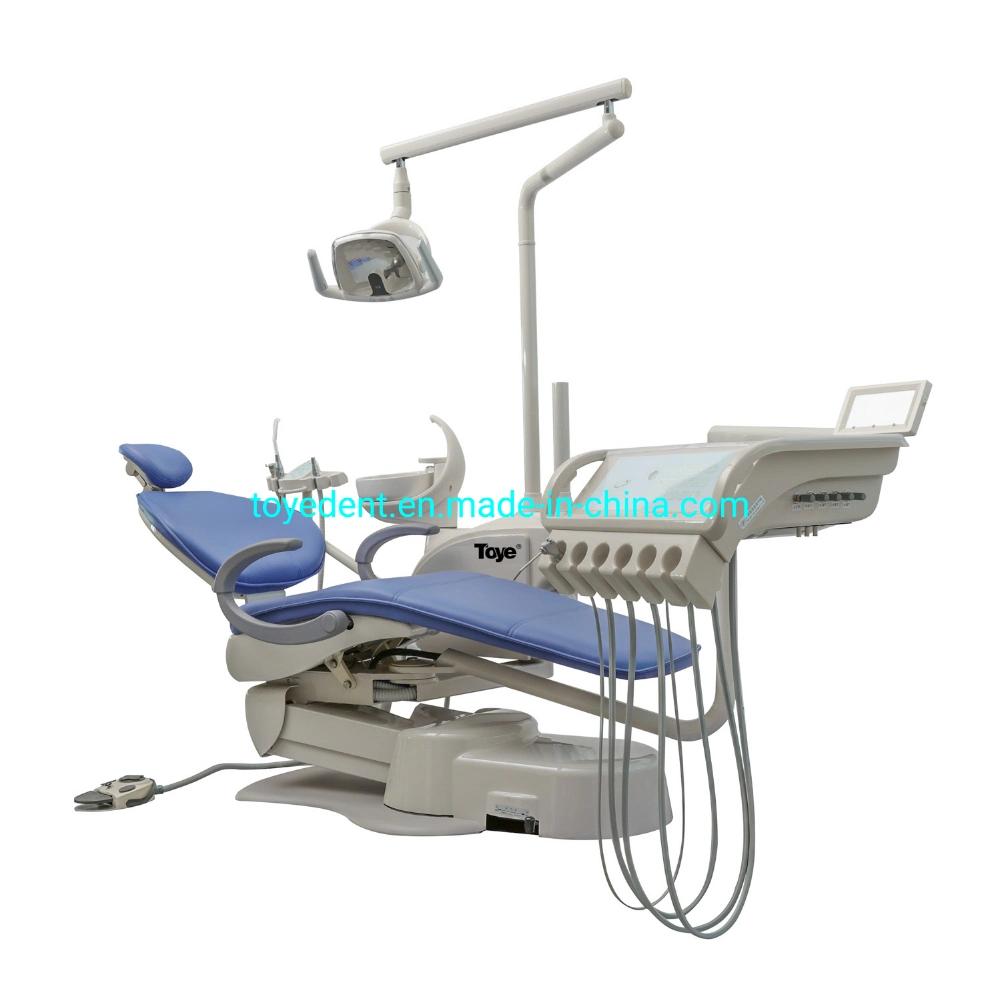 Leather Electronic Dental Chair Full Functions Dental Unit Chair